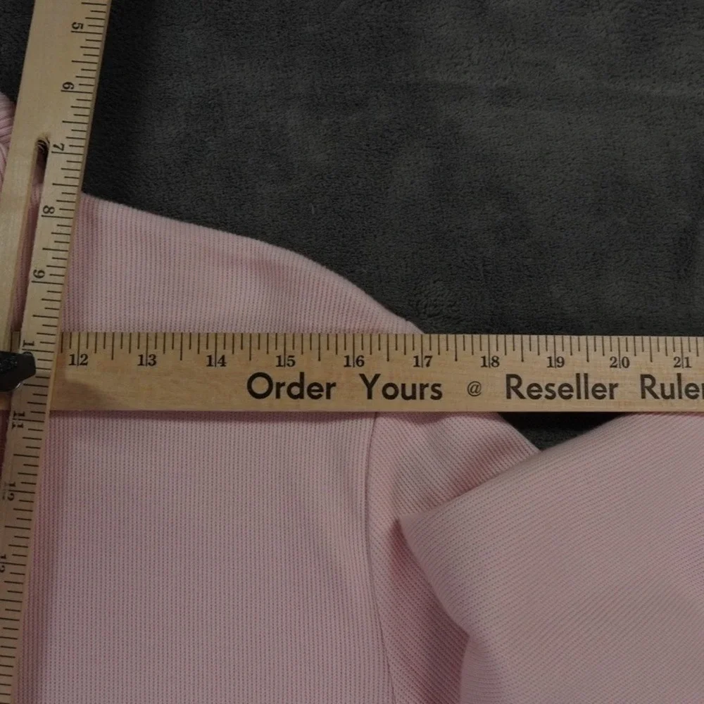 Lauren Ralph Lauren Women's Pink Zip Tennis Club Jacket Sweater L Cotton RL Logo